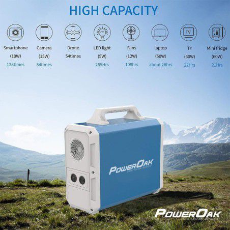 PowerOak - PowerOak PS8 EB150 1.500Wh AC/DC solar generator - Powerbanks - PS8