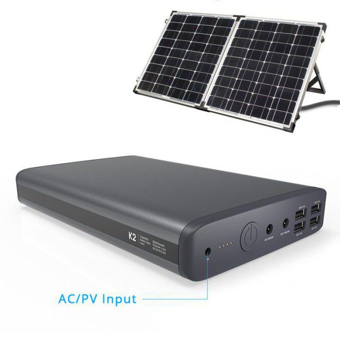 PowerOak K2 solar 185Wh / 50000mAh laptop powerbank